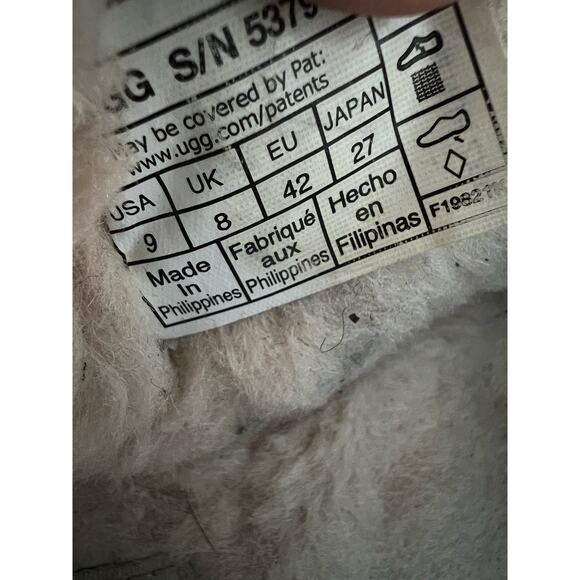 UGG Men’s Ascot Leather Slipper - Lined / Slip In - Foam Foot Bed - size 9 US - Picture 7 of 7